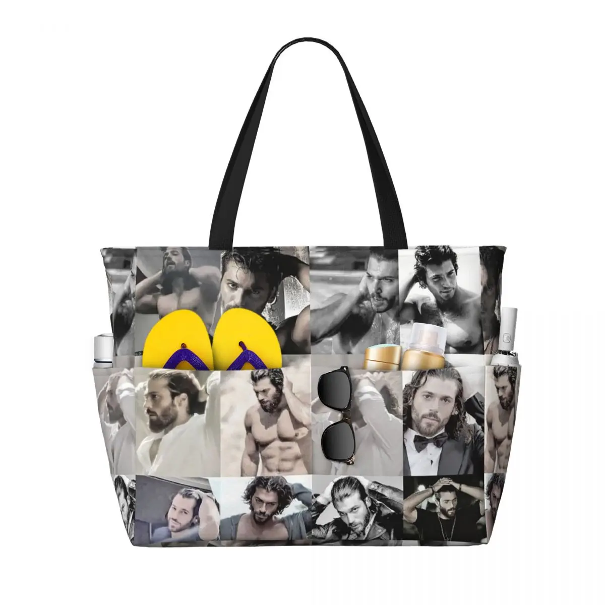 Yoga Fitness Gym Photos - Bolso de mano grande con foto