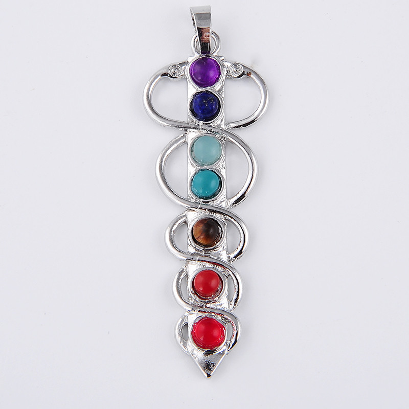 Colgante de piedra de 7 Chakra - Yoga Health & Fitness Center reseña y precio