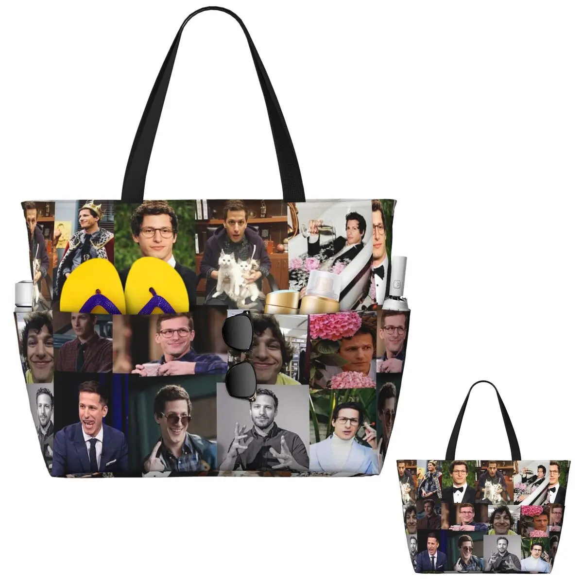 Bolsa de Playa con Collage de  - Yoga Fitness Images reseña y precio