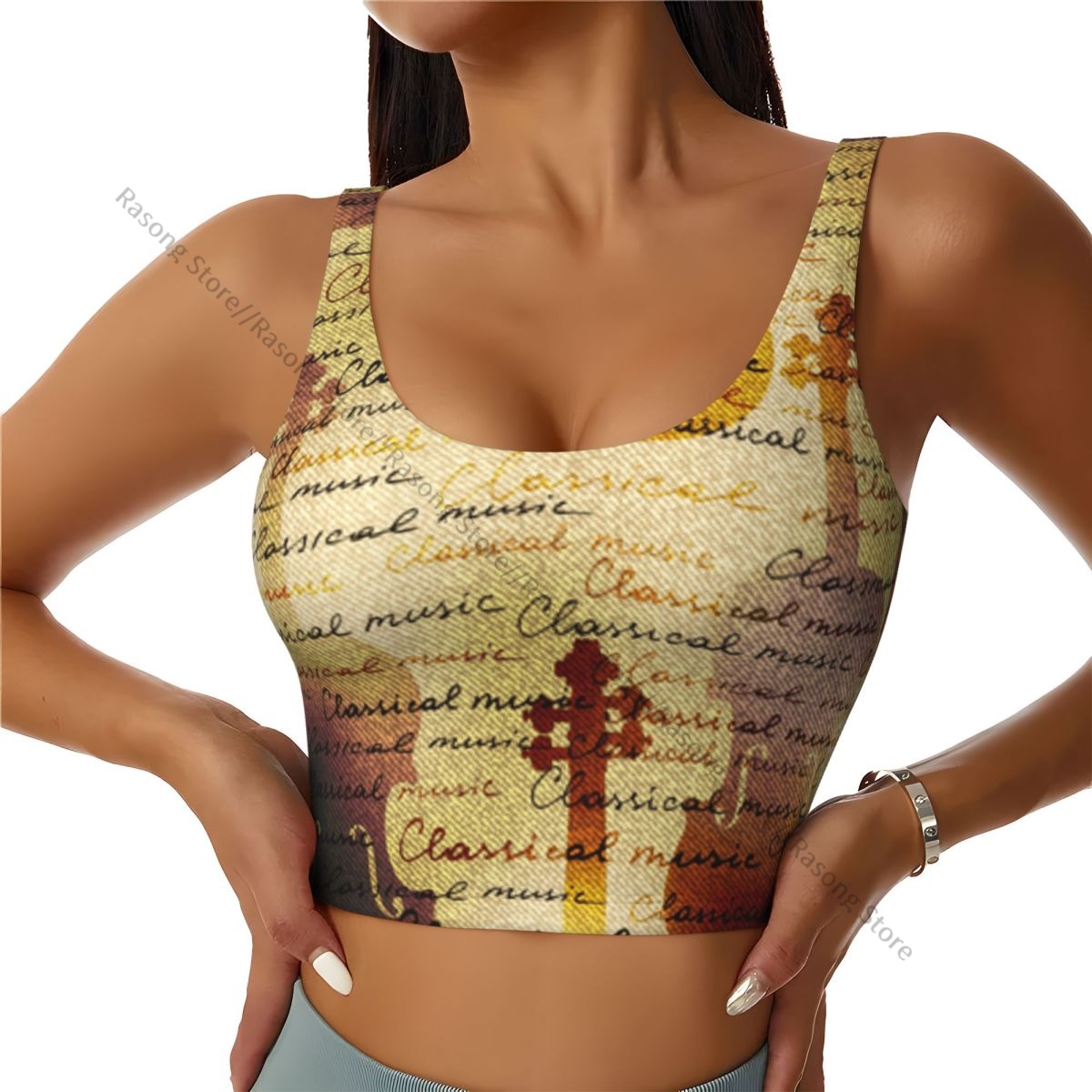 Sujetador deportivo para mujer - Yoga Fitness Images reseña y precio