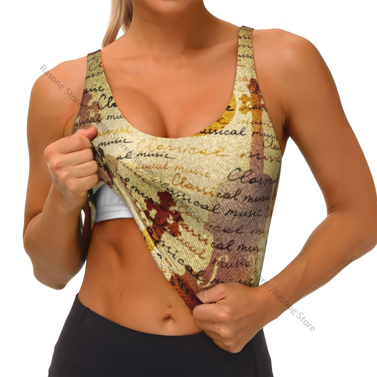 Sujetador deportivo para mujer - Yoga Fitness Images reseña y precio