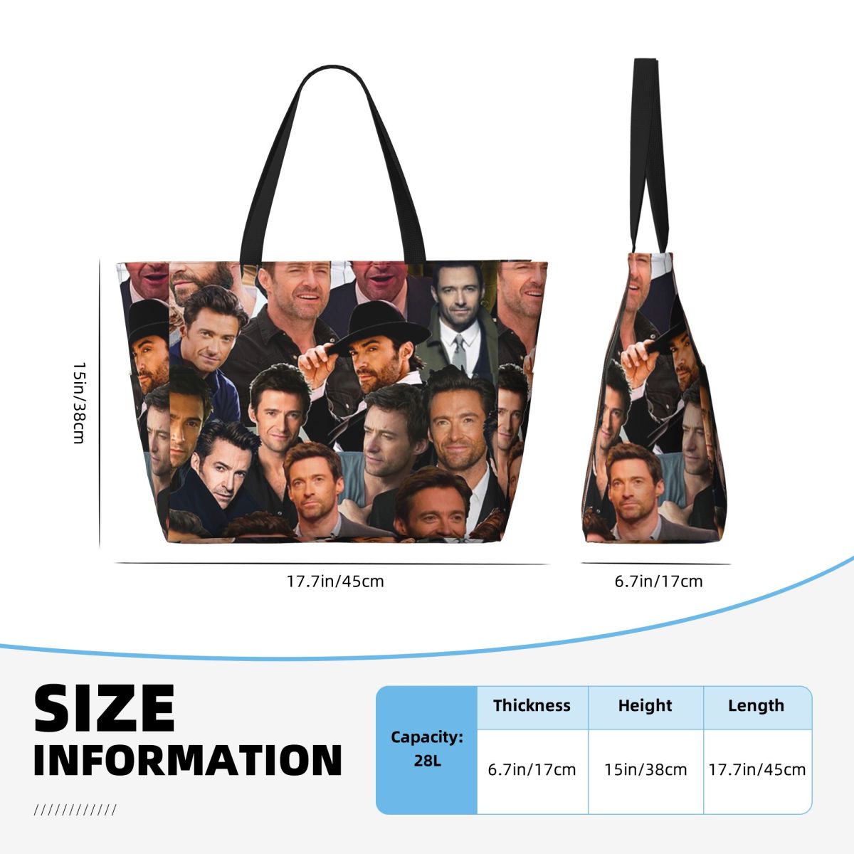 Bolso de mano con collage de f - Yoga Fitness Images reseña y precio