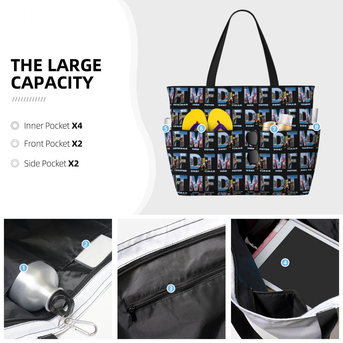Bolsa de playa Debi Tirar Mas  - Yoga Fitness Images reseña y precio