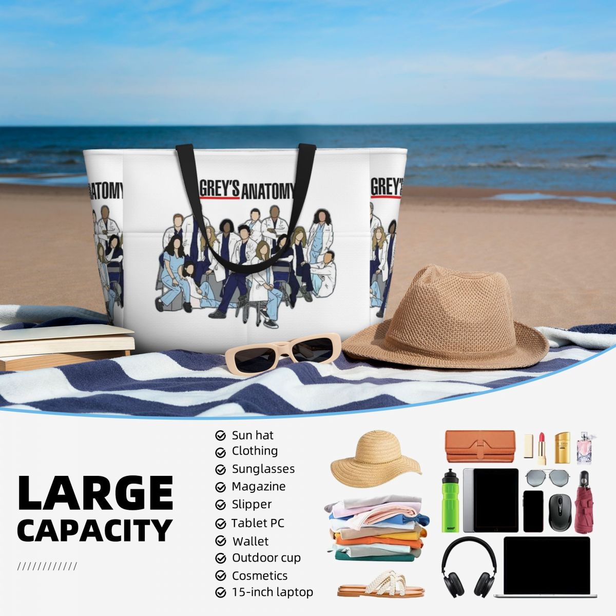Greys Anatomy Seasons Beach To - Yoga Anatomy Of Fitness reseña y precio