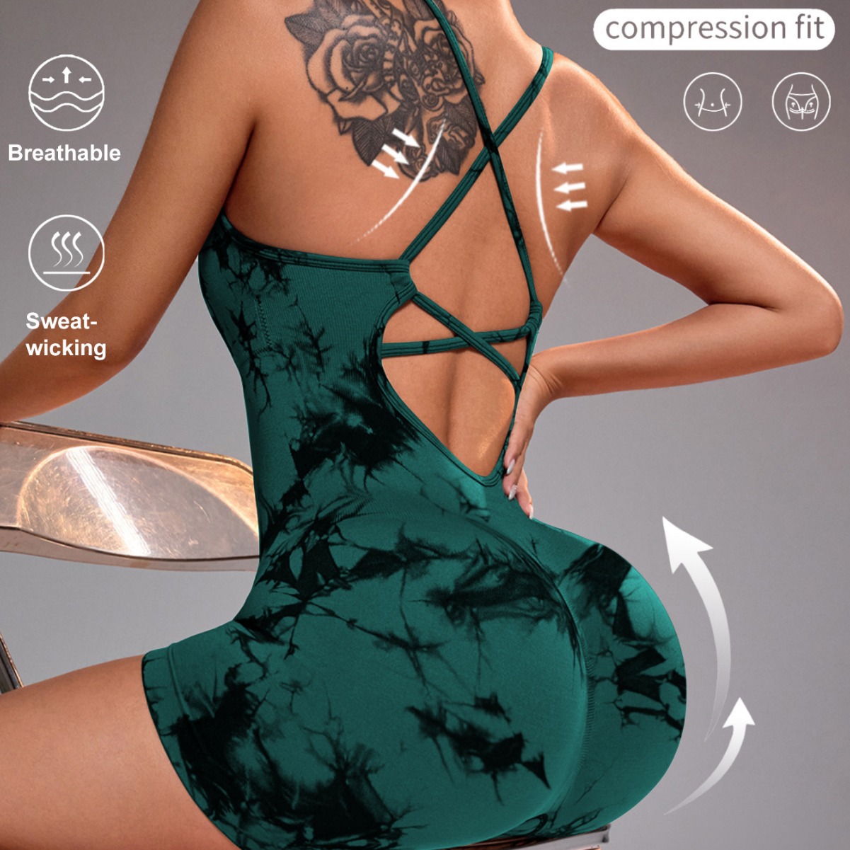 Mono de una pieza de 15 colore - Yoga Overall Fitness reseña y precio