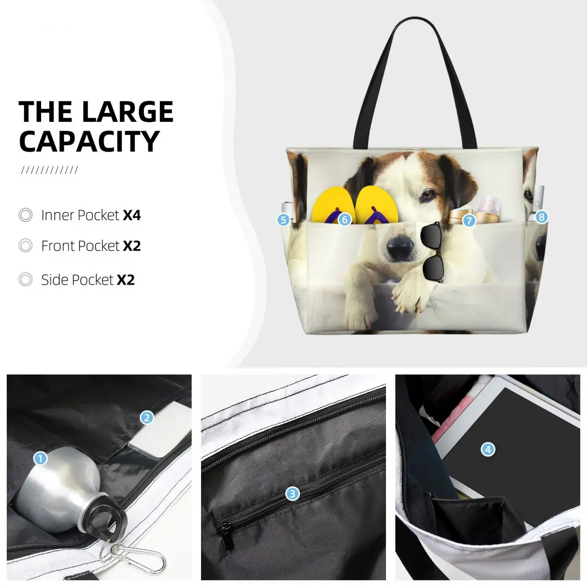 Bolso de mano con foto de perr - Yoga Fitness Gym Photos reseña y precio