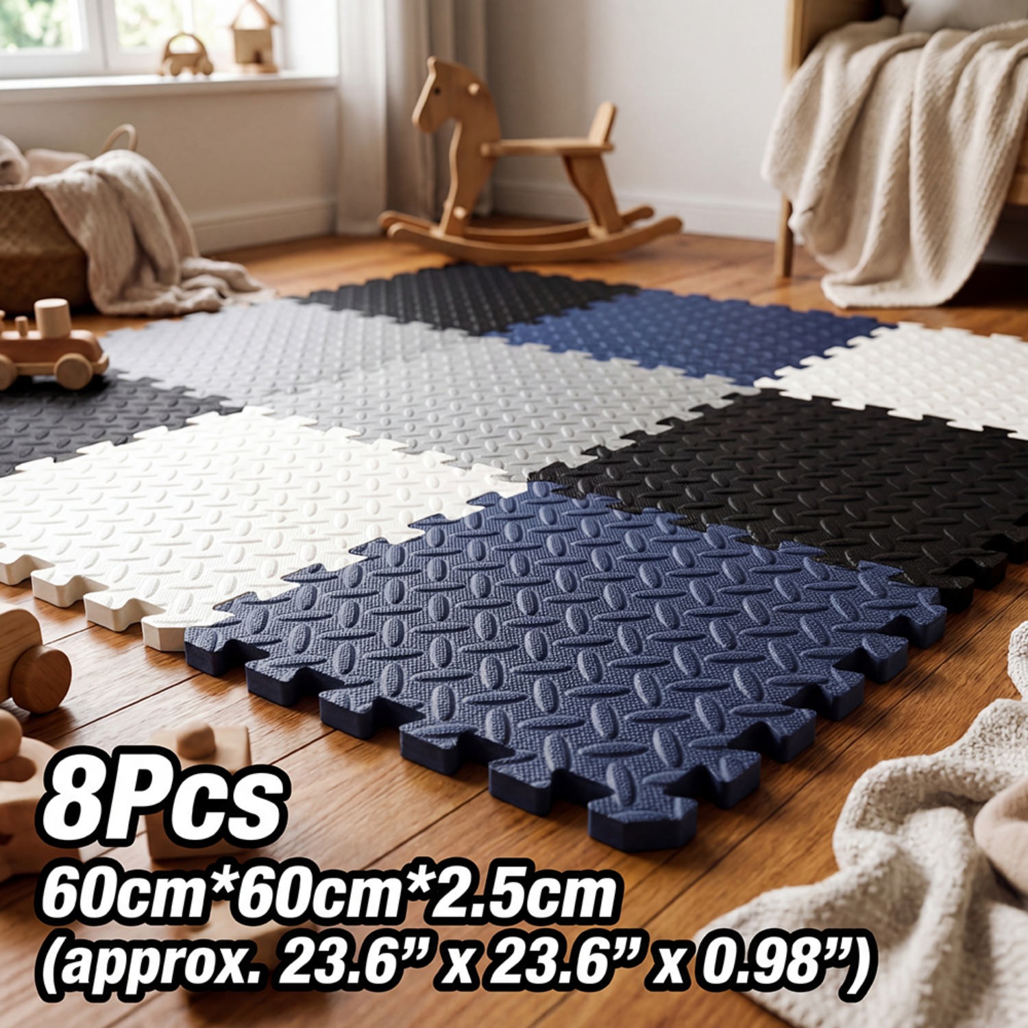 Alfombra de espuma EVA de 8 pi - Yoga Fitness Machine reseña y precio