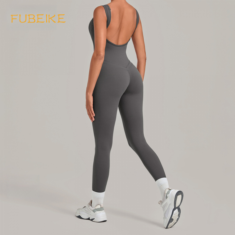 Mono de yoga ajustado con espa - Yoga Fitness Jumpsuit reseña y precio