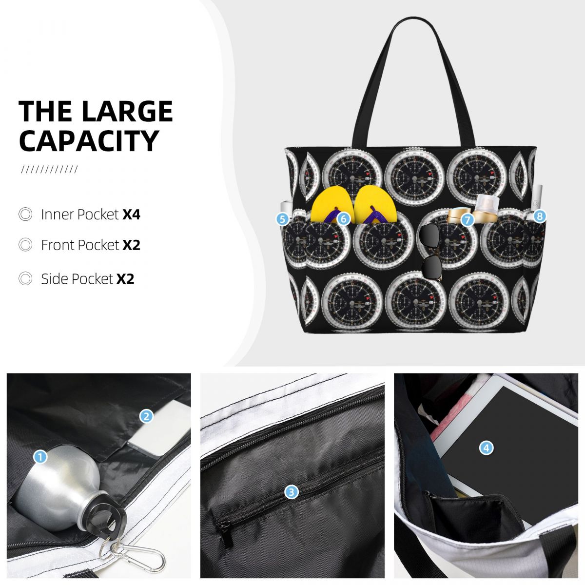 Bolsa de Playa de Lujo con Dis - Yoga Fitness Watch reseña y precio